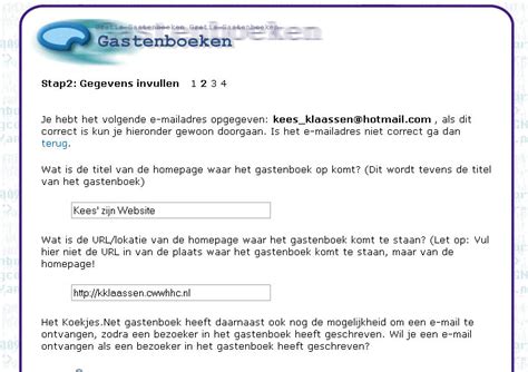 Gratis Koekjes.Net gastenboek!